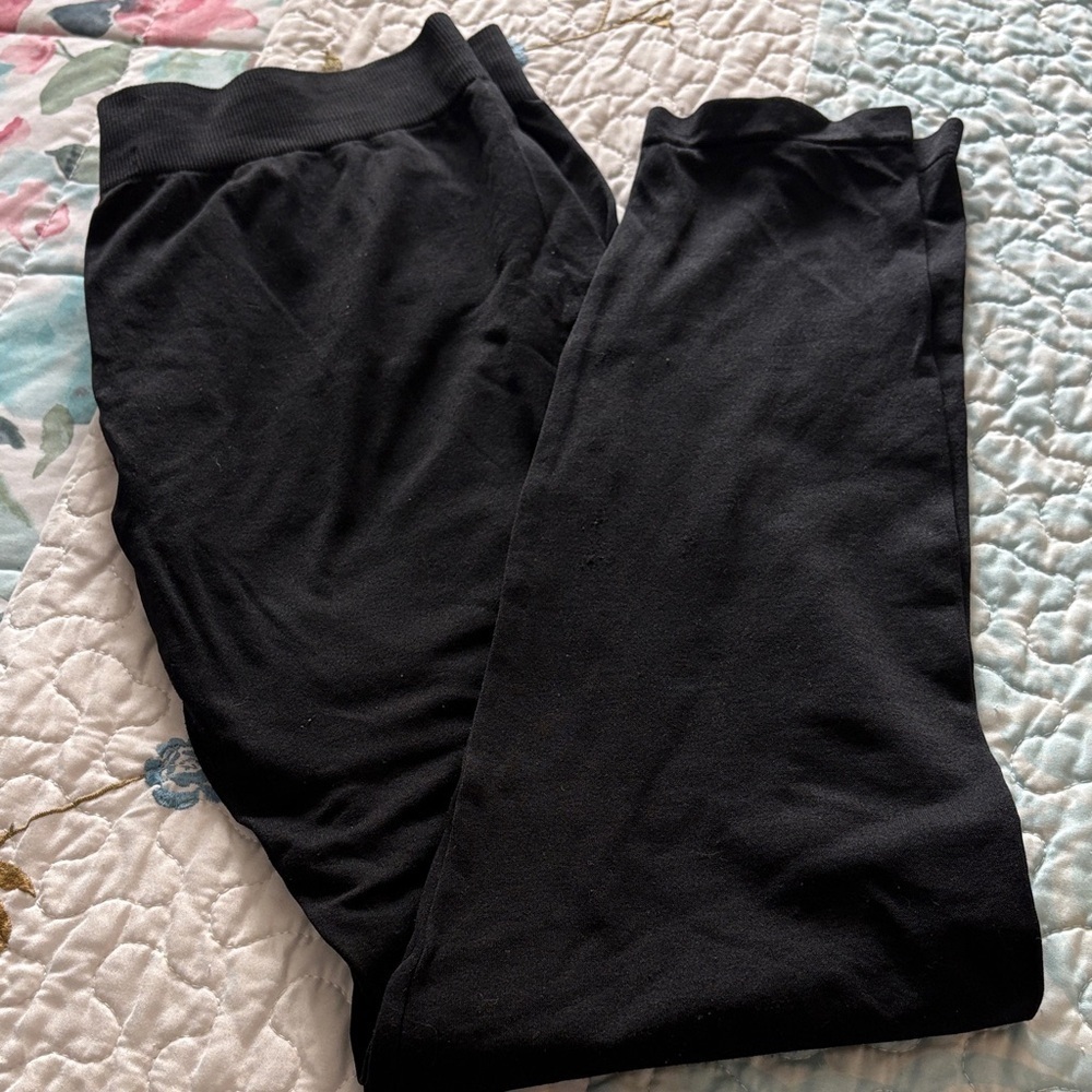 Bundle of French Laundry Black Leggings & ASICS Black & Purple Leggings Size L - Picture 5 of 10